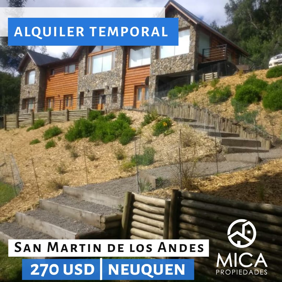 Alquiler Temporal - Casa de Montaña 6 Amb - San Martin de los Andes