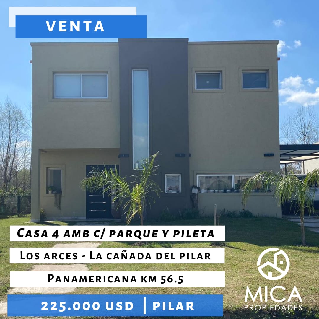 Venta - Casa 4 Amb c/ Parque y Piscina - Pilar