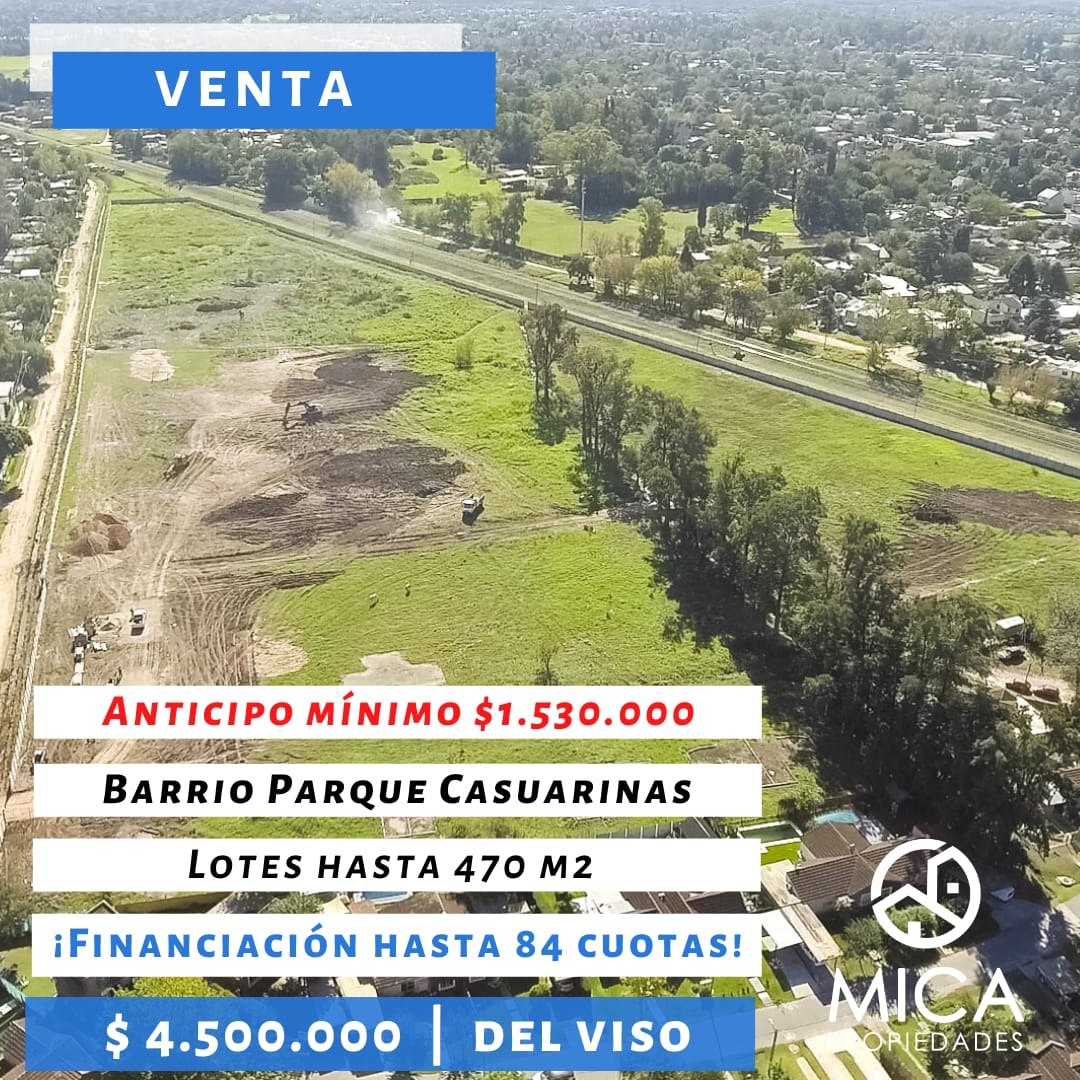 Venta - Lotes 300 m2 FINANCIADOS EN PESOS - Del Viso, Pilar